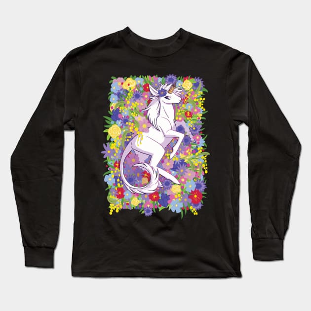 Broken Horn Long Sleeve T-Shirt by DustbunnyStudios